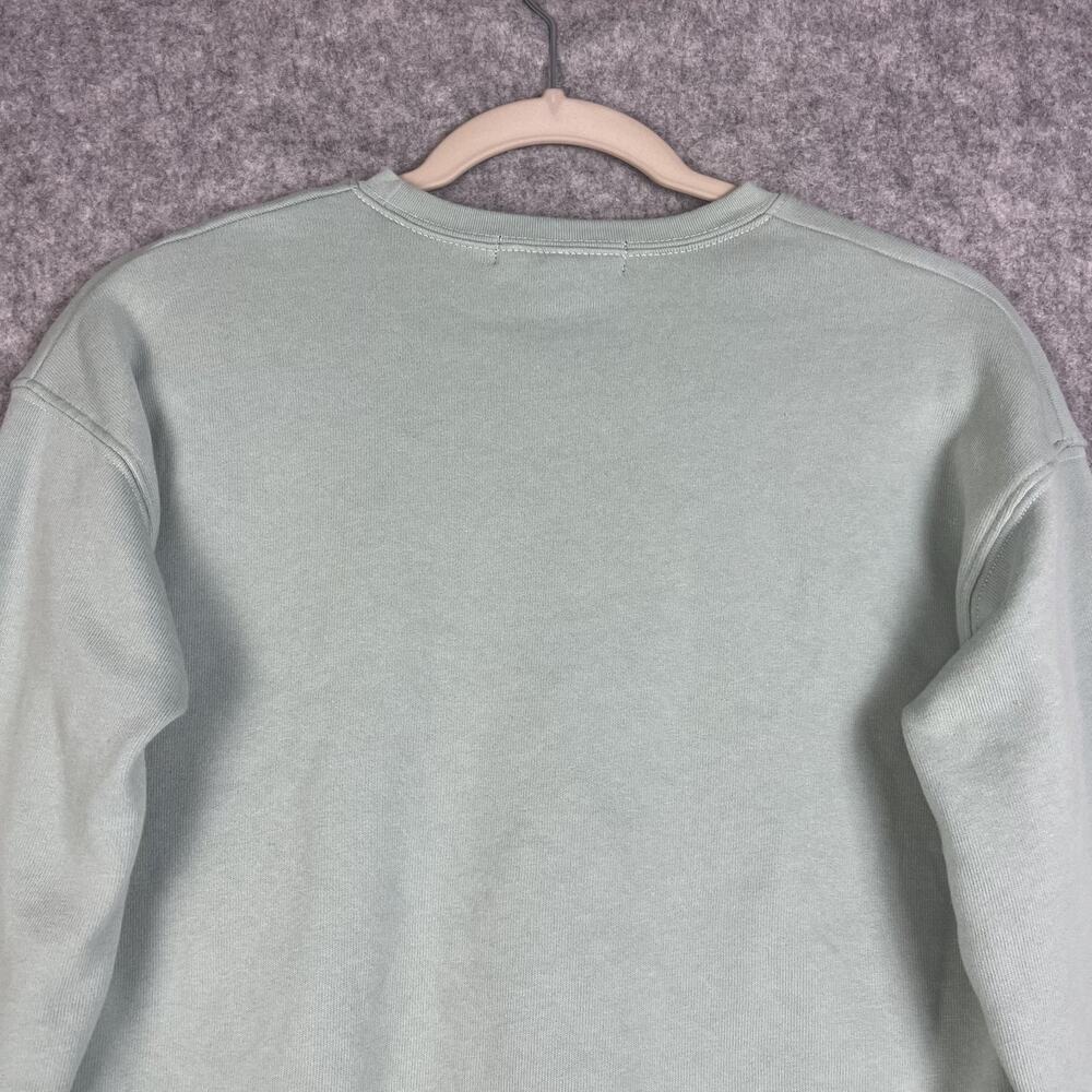Kiel James Patrick Sweatshirt Womens XS Green Rose All Day Wine Embroidered Soft - Picture 10 of 12